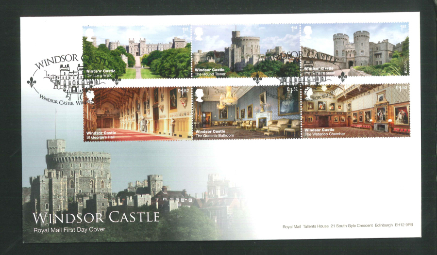 2017 - First Day Cover "Windsor Castle" - Windsor Castle (Oval), Windsor Postmark - Click Image to Close